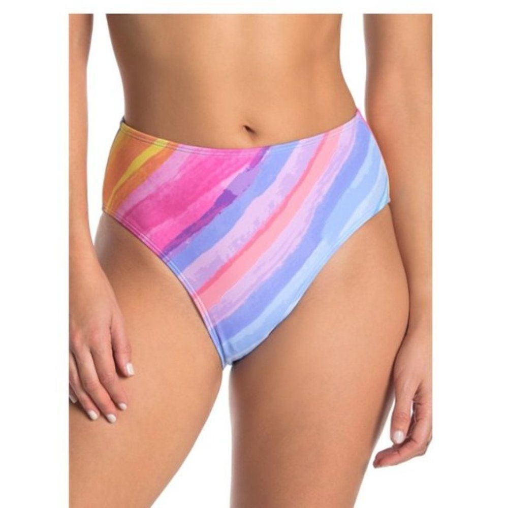 Rachel Rachel Roy Ombre High Waist Bikini Bottoms size M